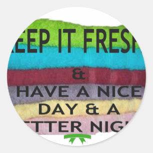 Adesivo Redondo Fresco e limpo: burst de cor para um novo começo