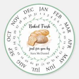 Adesivo Redondo Fresco Fresco Personalizável Apenas Para Você Comi