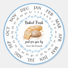 Adesivo Redondo Fresco Fresco Personalizável Apenas Para Você Comi