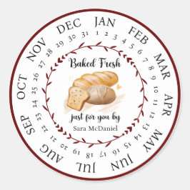 Adesivo Redondo Fresco Fresco Personalizável Apenas Para Você Comi