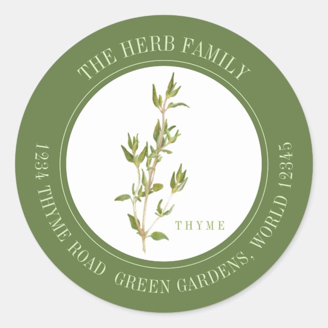 Adesivo Redondo FRESCO OS Selos de Envelope Redondos Pequenos - Ve (Frente)