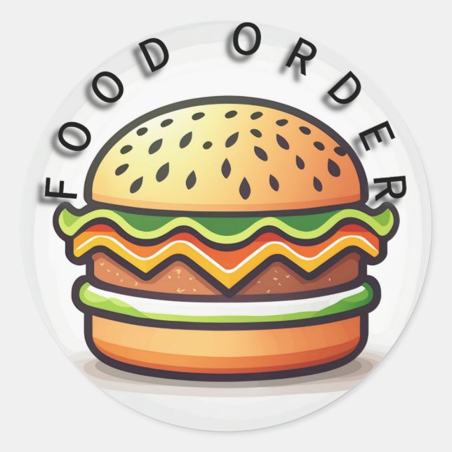 Adesivo Redondo Freshly Feito (Frente)