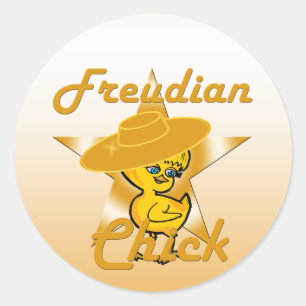 Adesivo Redondo Freudian Chick #10