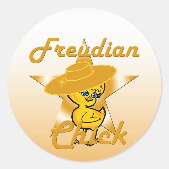 Adesivo Redondo Freudian Chick #10 (Frente)