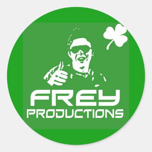 Adesivo Redondo Frey Productions Green Sticker (Frente)
