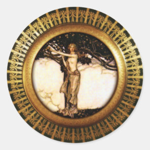 Adesivo Redondo Freya Dourada