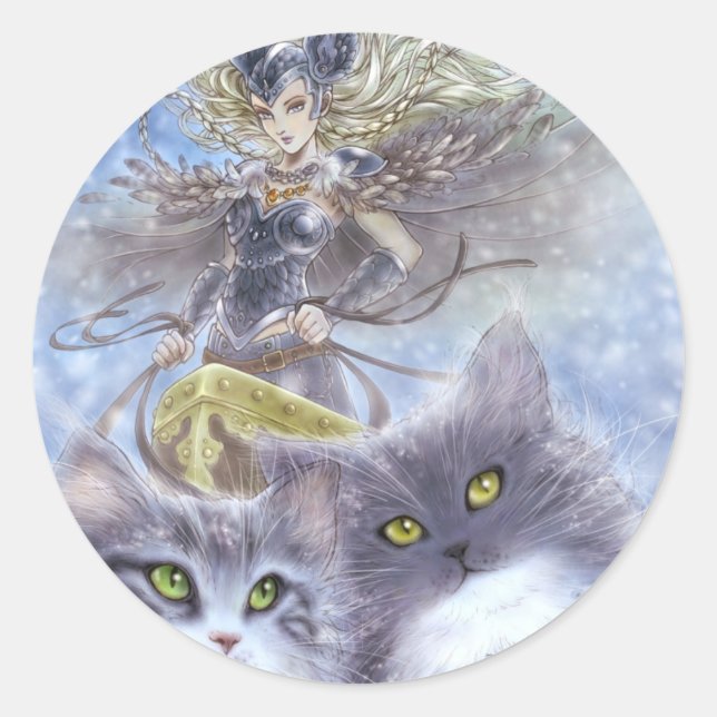 Adesivo Redondo Freyja Round Sticker (Frente)