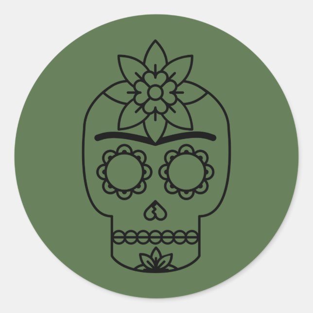 Adesivo Redondo Frida Kahlo | Coyoacá (Frente)