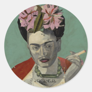 Adesivo Redondo Frida Kahlo por Garcia Villegas