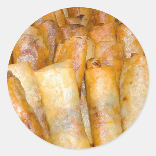 Adesivo Redondo fried Lumpia (Frente)
