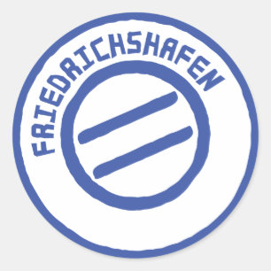 Adesivo Redondo Friedrichshafen posto stempel carimbo