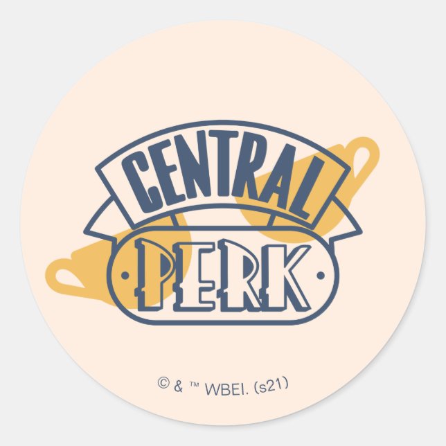 Adesivo Redondo FRIENDS™ | Central Perk (Frente)