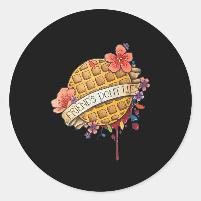 Adesivo Redondo Friends Dont Lie Shirt  (Frente)