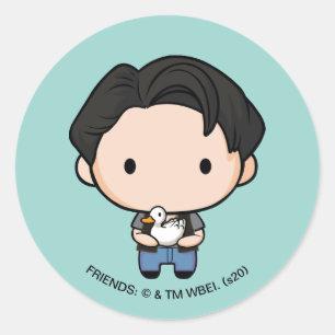 Adesivo Redondo FRIENDS™ Joey Chibi