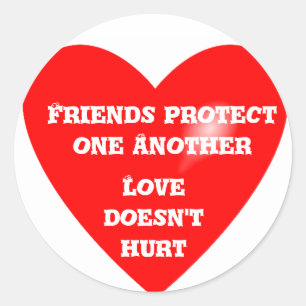 Adesivo Redondo Friends Protection_ Sticker