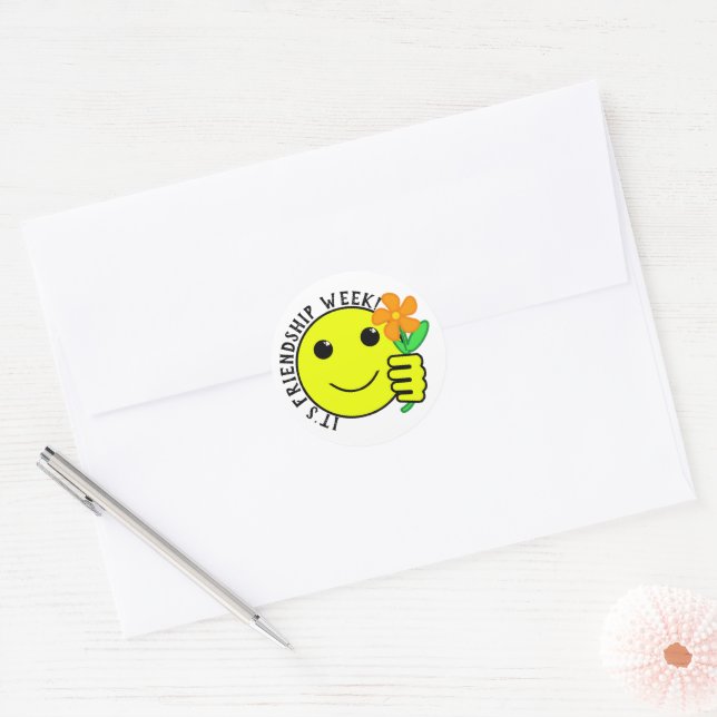 Adesivo Redondo Friendship Week (Envelope)