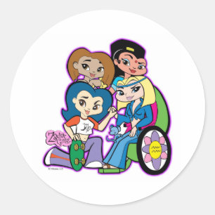 Adesivo Redondo Friendz Stickers