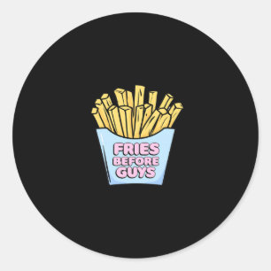 Adesivo Redondo Fries Antes do Cara Sticker