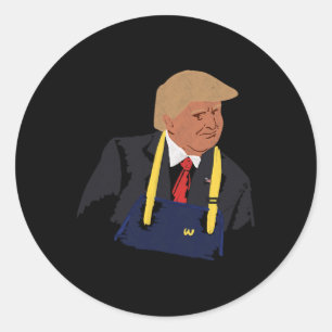 Adesivo Redondo Fries de Fazer Trump 2024