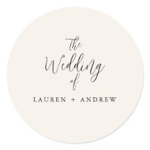 Frio de Envelope de Casamento Negro e Creme Elegan