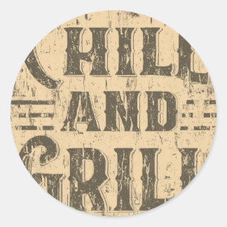 Adesivo Redondo Frio E Grill