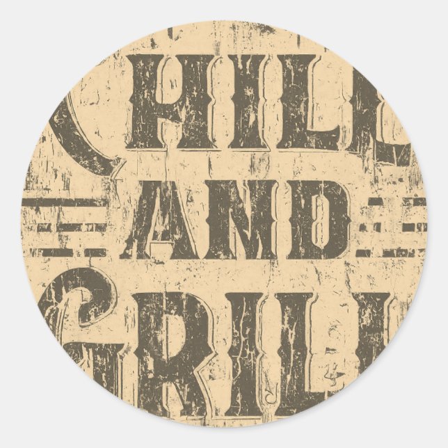 Adesivo Redondo Frio E Grill (Frente)