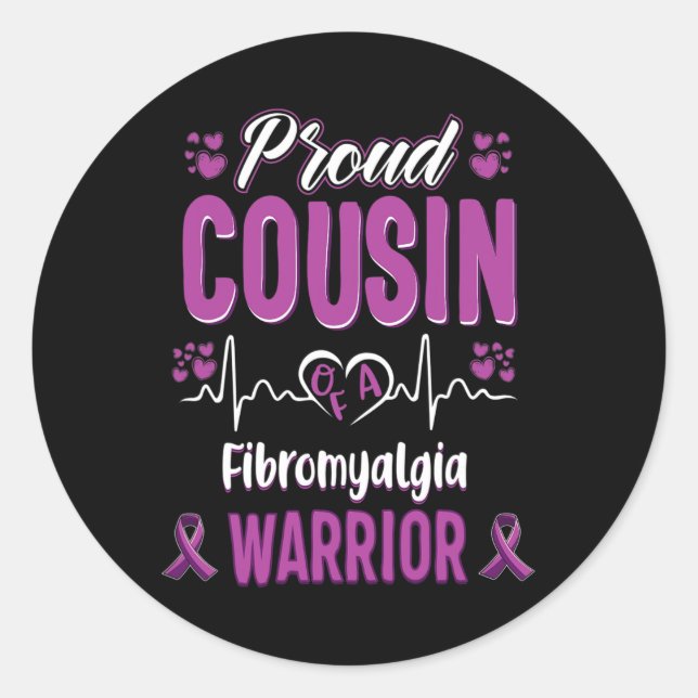 Adesivo Redondo Friso de Sensibilização para o Guerreiro do Primo  (Frente)