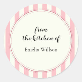 Adesivo Redondo From the kitchen of Small Business