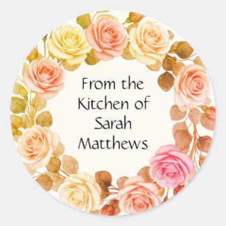 Adesivo Redondo From the kitchen of stickers