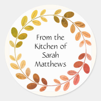 Adesivo Redondo From the kitchen of stickers