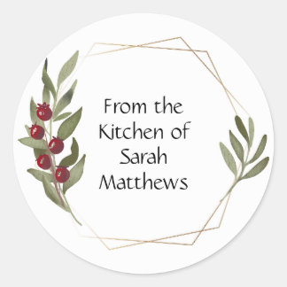 Adesivo Redondo From the kitchen of stickers