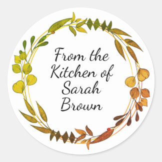 Adesivo Redondo From the kitchen of stickers