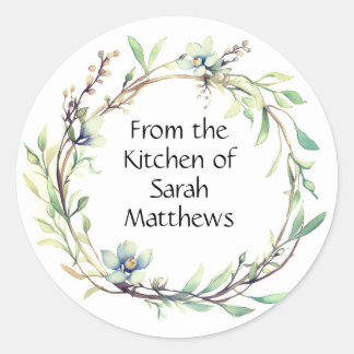 Adesivo Redondo From the kitchen of stickers