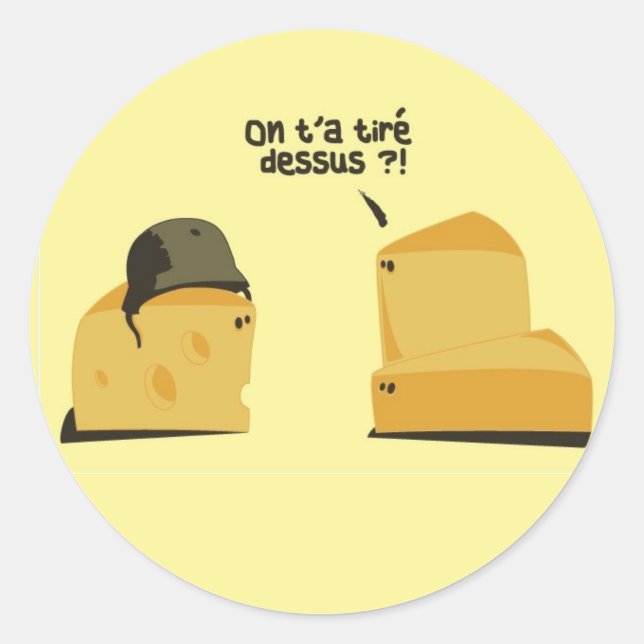 Adesivo Redondo FromageATrous (Frente)