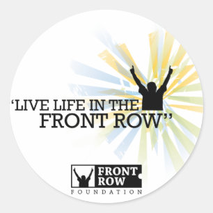 Adesivo Redondo Front Row Foundation: Sunburst