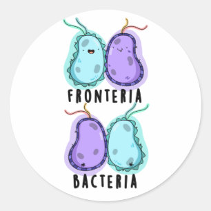 Adesivo Redondo Fronteria Bacteria Fúria Biologia Cuta