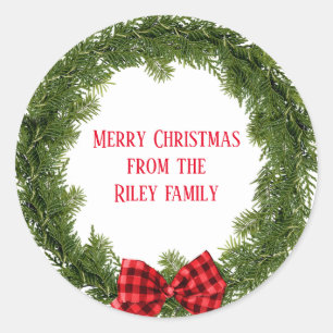 Adesivo Redondo Frota verde-natalícia com arco xadrez