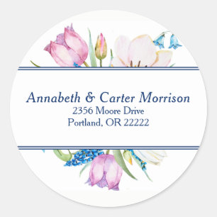 Adesivo Redondo Frotas Botânicas Frota Invólucro