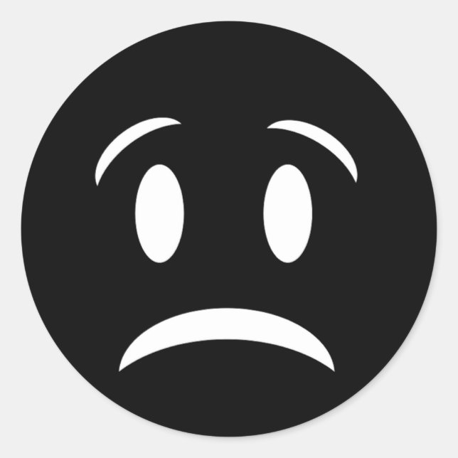 ADESIVO REDONDO FROWNIE FACE (Frente)