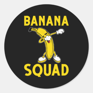 Adesivo Redondo Fruta Banana Squad Banana