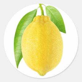 Adesivo Redondo Fruta de limão