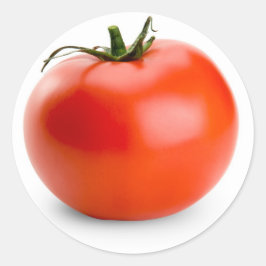 Adesivo Redondo fruta do jardim de tomate