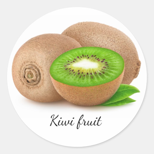 Adesivo Redondo Fruta Kiwi (Frente)