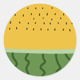 Adesivo Redondo Fruta Melancia