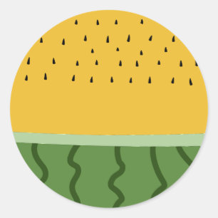 Adesivo Redondo Fruta Melancia