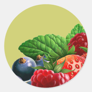 Adesivo Redondo Fruta misturada