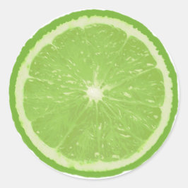 Adesivo Redondo Fruta Redondo com Nota - Limão