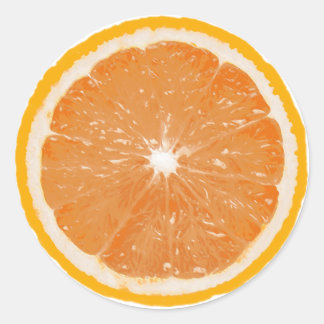 Adesivo Redondo Fruta Redondo - Laranja