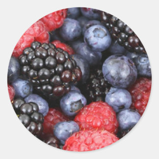 Adesivo Redondo Fruta Sticker