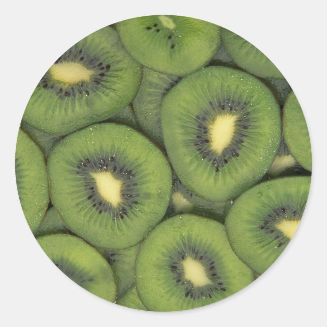 Adesivo Redondo Fruta Yummy Kiwi (Frente)